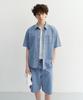 Deonseuteupomaen Linen Denim Shirt_Unisex_Udsh6B129_Light Blue