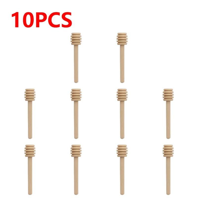 8.4cm Honey Mixing Stick Mixing Handle Pot Spoon Practical Wooden Spoon Honey Long Stick Supply Honey Kitchen Tools