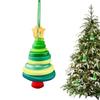 Button Christmas Tree Ornament Kits Hangable Santa Angel Snowman Christmas Tree Pendant Pendant Charm Decoration Craft Making