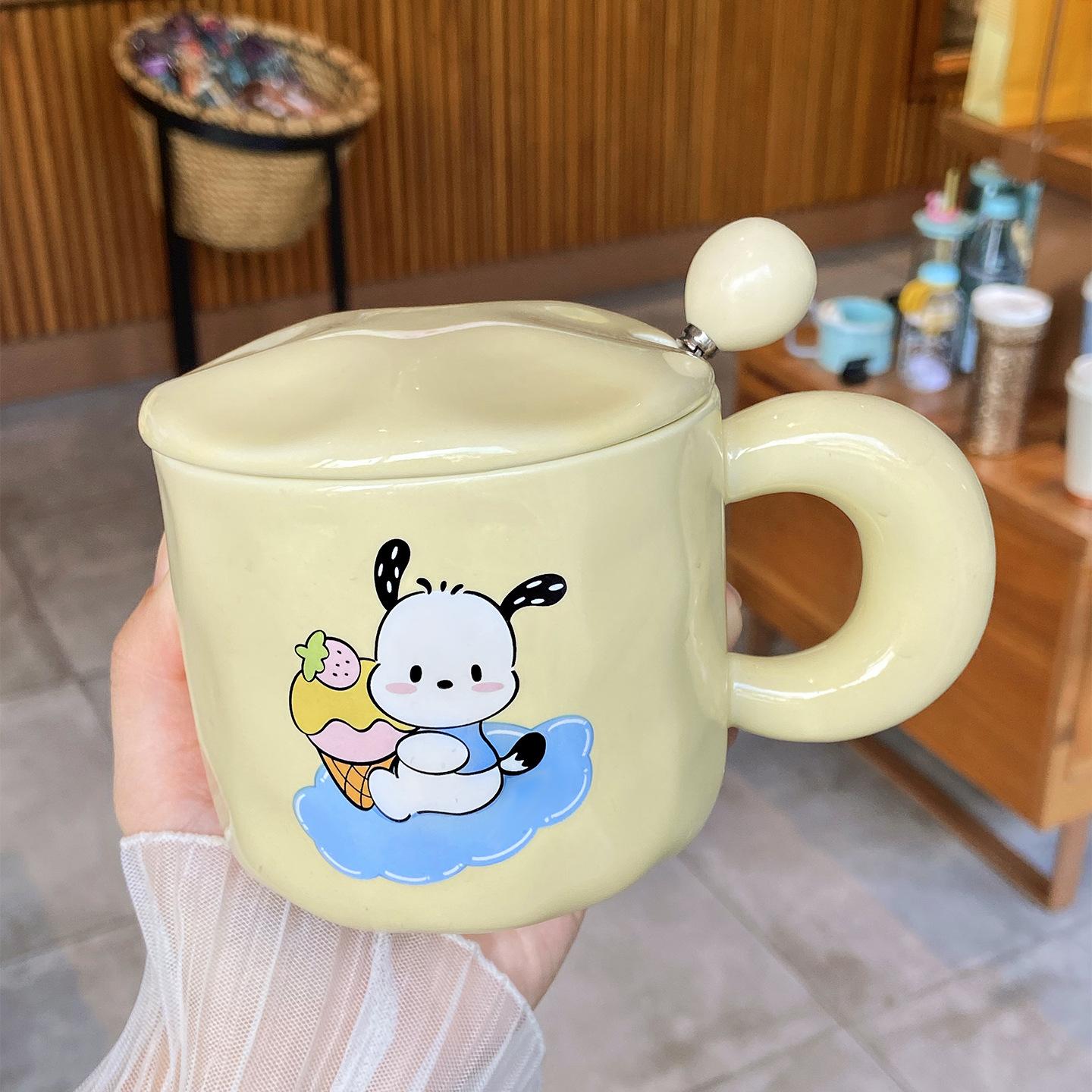 Cute Cartoon Ceramic Cups Pacha Dog Water Cups High Quality Appearance Cups Mugs Birthday Gifts Souvenirs Gift Boxes