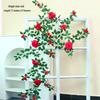 Rose Flower Vine Greenery for Air Conditioner Pipe Decoration and Wall Covering