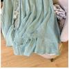A Stylish and Retro Mid-length Embroidered Skirt with A Flexible Waist and A Double-layered Flowing Skirt