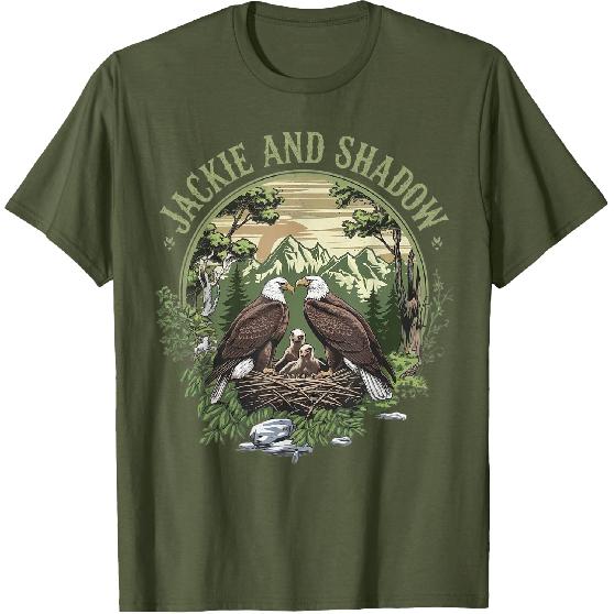 Vintage Jackie and Shadow Bald Eagle Family Nature Lovers T-Shirt