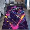 Neon dinosaur roaring Print Carpet Rug for Living Room Bedroom Sofa Doormat Home Decor Non-slip Floor Mat