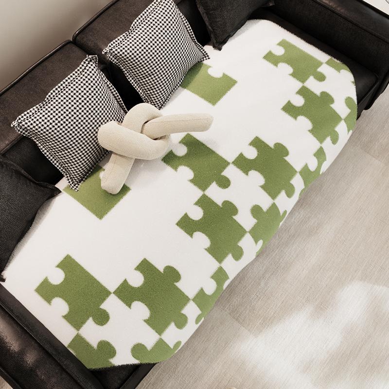 Puzzle Imitation Rabbit Fur Sofa Cushion European High-Grade Non-Slip Sofa Cover Cloth Universal Anti-Skid Seat Cover