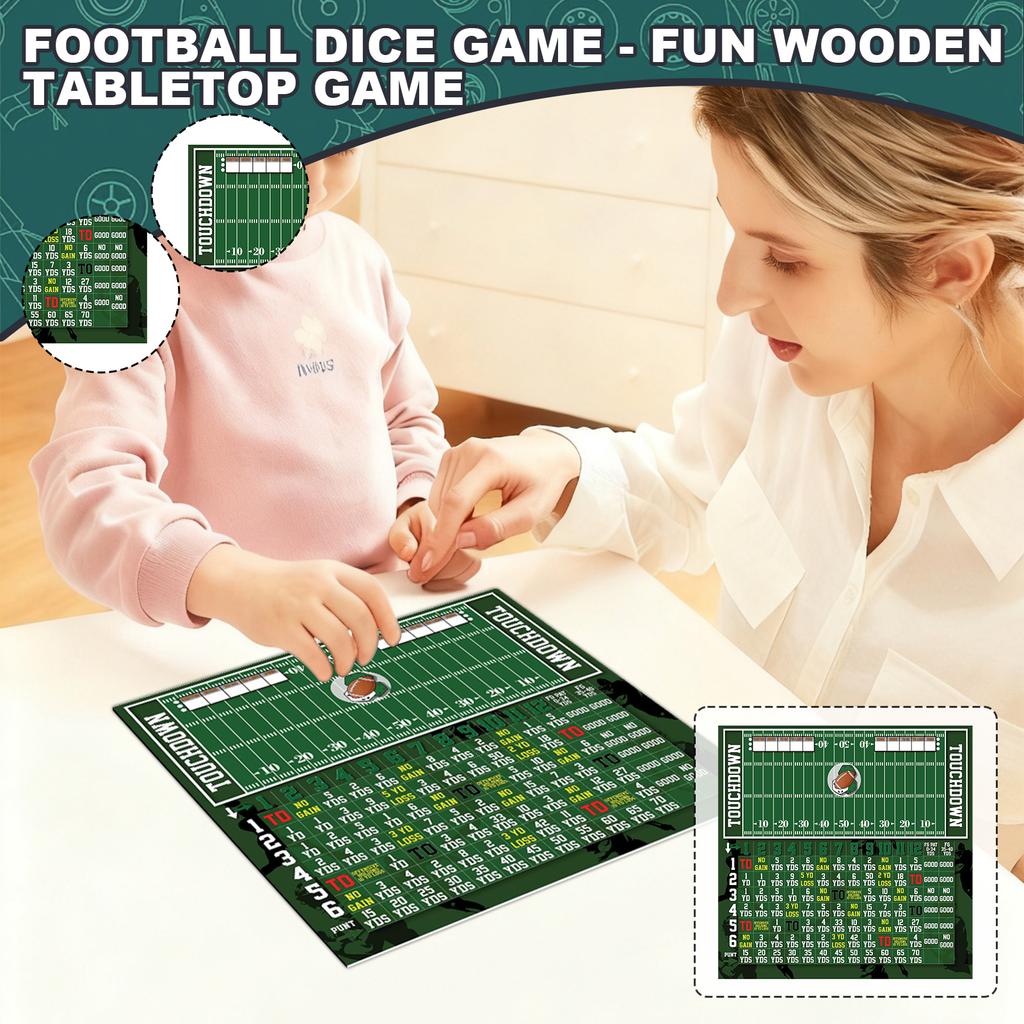 Creative Football Dice Board Game, Fun Strategy Game Set For Family Interaction And Entertainment 5ml