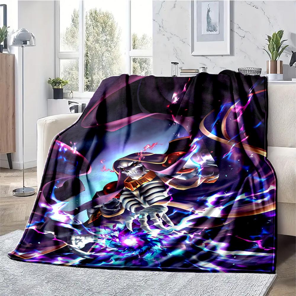 Overlord Theme Printed Blanket - Perfect for Couch, Bed, Travel & Outdoor Use | Machine Washable, Cozy & Durable.