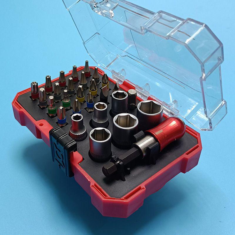 Portable 41-Piece Electric Screwdriver Set with Torx Magnetic Bits