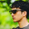 UV Protection [A-Fit] Over-the-Glasses Sunglasses, Flip-Up Style, Polarized, (UV400), Men's AF-OS14-C1-PSM