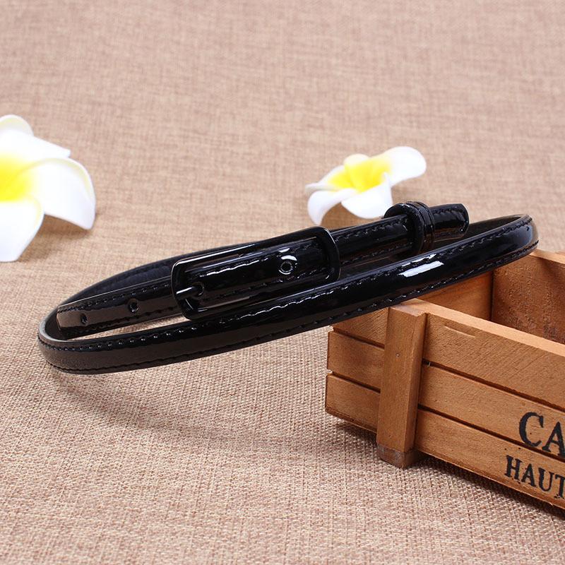 Stylish Women's Candy Color Thin Belt With Elegant Pin Buckle For Fashionable Outfits