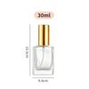 High-Grade Square Glass Perfume Bottle with Screw Cap, Available In 30ml and 50ml, Ideal for Decanting.