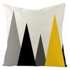 Yellow Geometric Patterned Pillow Covers, Vibrant and Trendy DecorLiving room sofa cushion cover,  bedroom room decoration