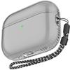 Conjoined Design Air Bag Anti-fall Hingeless Design Front LED Visible TPU Materia Transparent Case for AirPods Pro 2