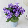 Artificial Pansies Indoor Outdoor Decor UV-Resistant Flowers Versatile Use
