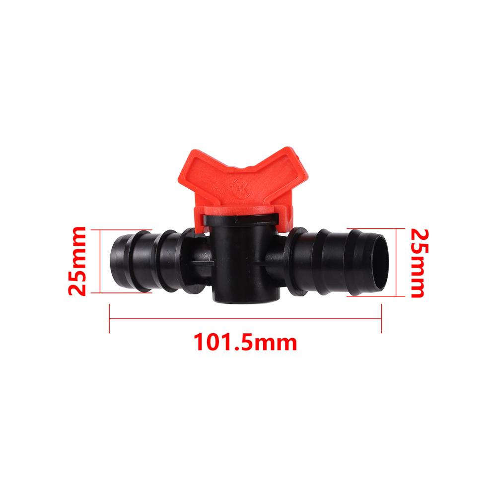Pipe Valve Water Controller Bypass Valve Garden Tap Connector 1/4'' 3/8'' 1/2'' 5/8'' 3/4'' Tube Drip Irrigation Joint 1/10Pcs