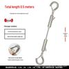Stainless Steel Adjustable Wire Sling Hook for Art Exhibition Hanging