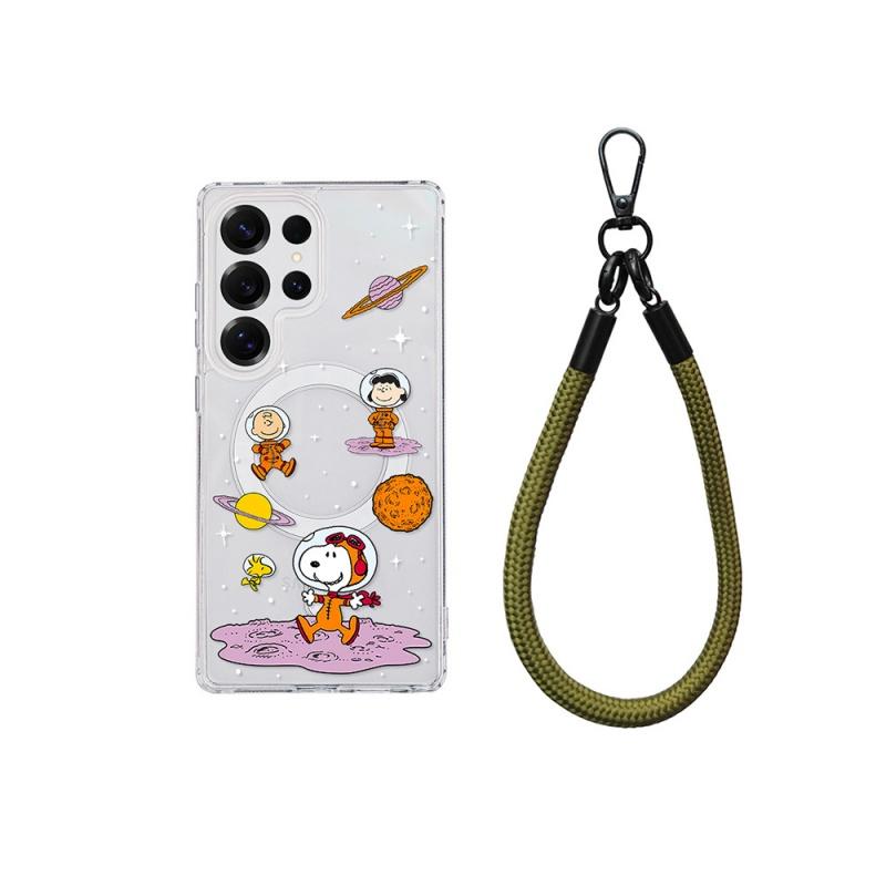 Funny Cartoon Cute Snoopy Magnetic Magsafe Wireless Charge Phone Case For Samsung S23 S24 S25 S26 Ultra Plus A55 A16 A15 Cover