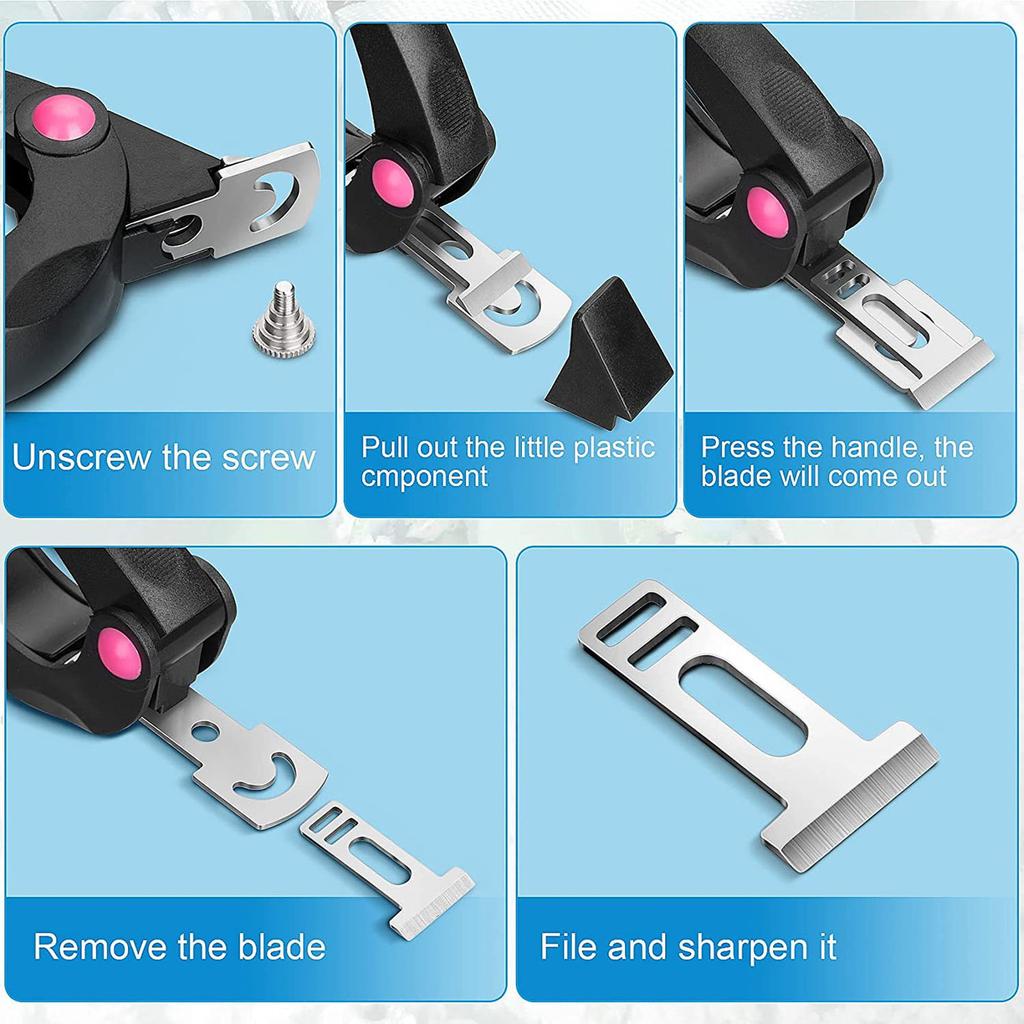 Nail Tip Cutter Stainless Steel Plastic Cement Handle Sturdy Durable Portable Multifunction Adjustable Nail Tip Clipper