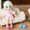 1 Pair Mini Ob11 Doll Slippers Round Toe Silicone Dinosaur Slippers  Dollhouse Miniature