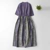 Dress for Woman Cotton Summer Plus Size Loose Floral Vintage Casual Printed Soft Long Holiday Dresses
