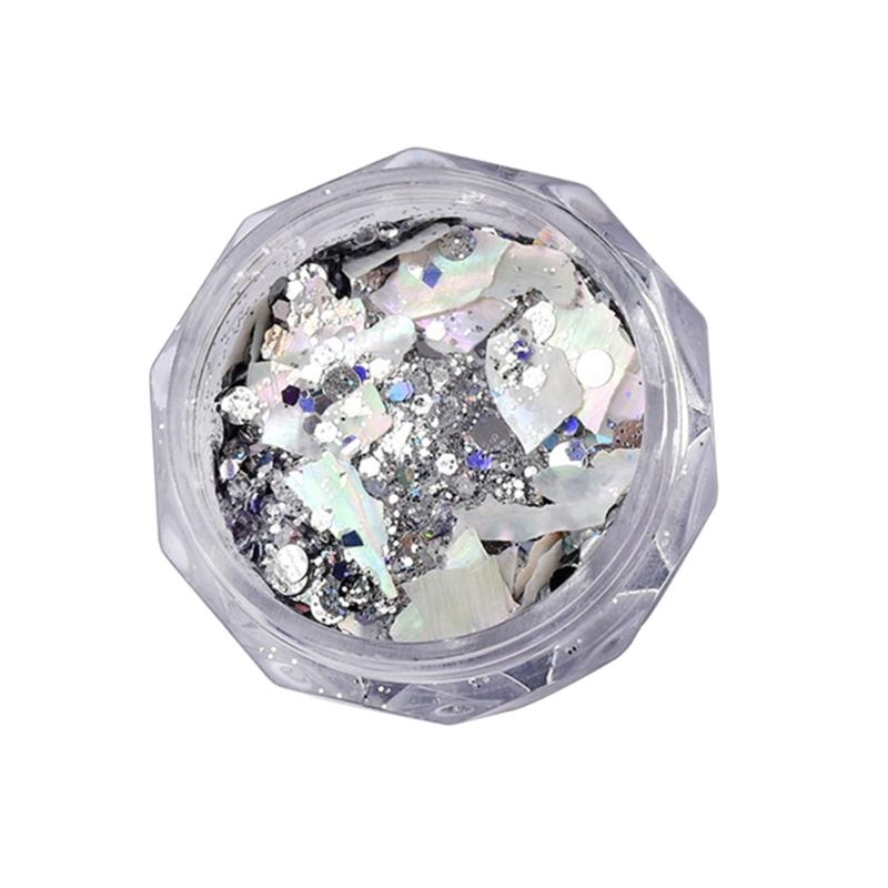 

Mixed 3D Irregular Nail Art Abalone Seashells Slices,Nail Art Shells Piece UV Gel Glitter Flakes Sparkle Nail Sequins 1