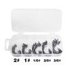 50Pcs Highly Carbon Steel Barbed Fishing Hook Worm Soft Baits Jig Fishes Hook Sharply Fishes Hook for Freshwater Saltwater