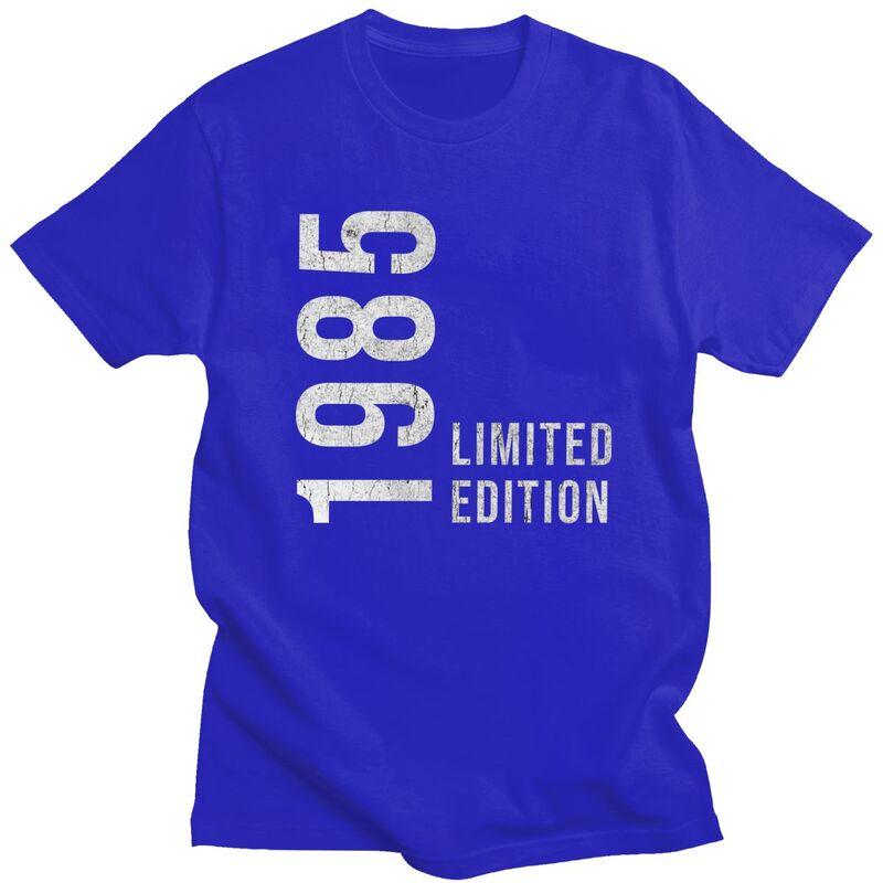 Fantastisches 40. Retro Vintage 1985 Bedrucktes T-Shirt Herren 100% Baumwolle T-Shirt Individuelle Jahre Geburtstagsgeschenk T-Shirts Modische T-Shirts