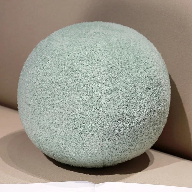 30cm Ins Style Ball Pillow Soft Plush PP Cotton Sofa Pillow Ornament Stuffed Nordic Round Pillow Throw Pillows Home Decoration