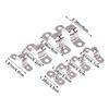 20Pcs M5-20 Rigid Pipe Strap Stainless Steel 2 Holes Cable U Bracket Pipe Clamp For Fixing Pipe Or Cable Horseback Saddle Clamp