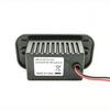 Panel Screw Mount USB Power Panel with Battery Readout, 6 Port Car Interior Chargers Socket with Front Button and Flush Face for Daily Charging