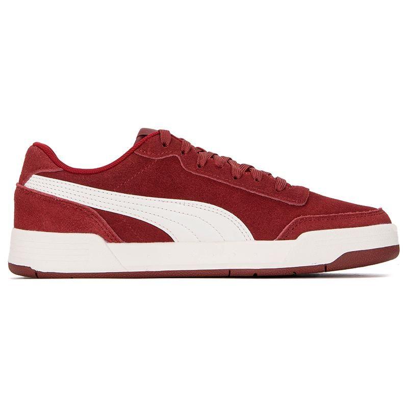 Puma Caracal Sd Low Top Sneakers Unisex Sneakers White Red 370304-25