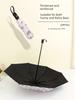 Umbrella for Girls with Retro Print, Compact and Portable, 50% off Foldable, Dual-Use for Sun and Rain, Sunshade, Uv Protection, Sun Umbrella