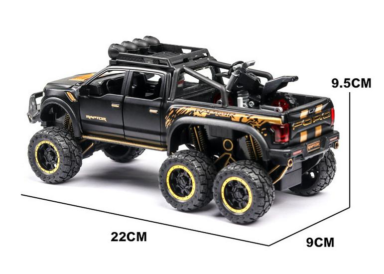 1:28 Die-cast Raptor F150 Toy Truck - Alloy Off-road Vehicle Model for Children
