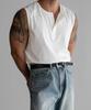 Baulopeulodeogteu Cotton Henley Neck Sleeveless [Ivory]
