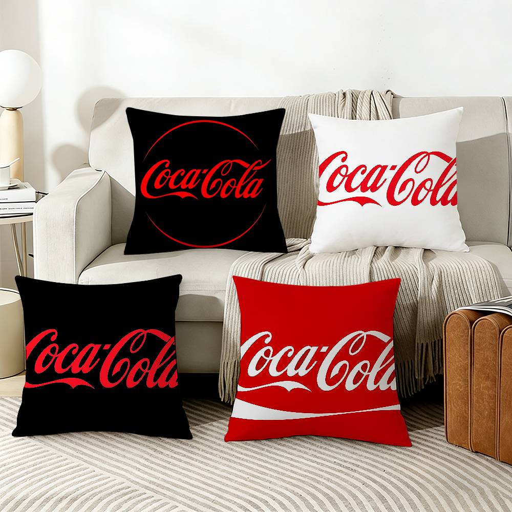 CocaSFashion Cola Various Sizes Square Pillow Case For Car Home Bedchamber Decor