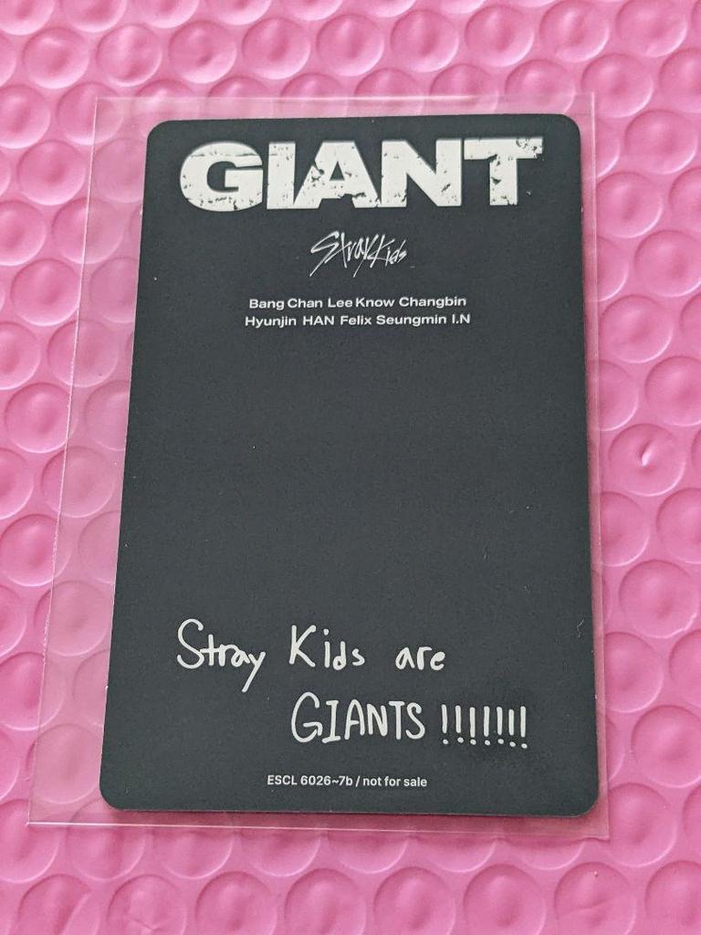 [USED] Stray Kids GIANT Han B-side Trading Card