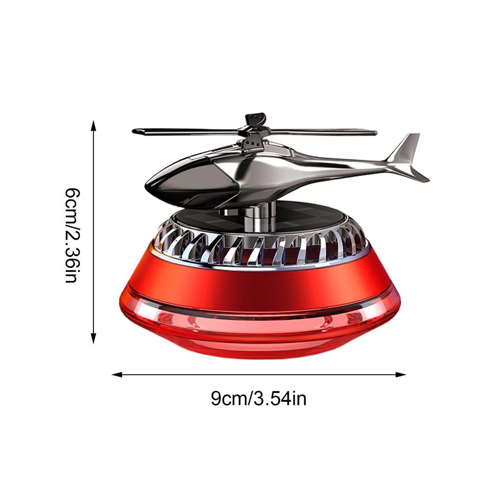 Car Air Fresheners Solar Rotating Helicopter Car Decorations Car Fragrance Flavoring Diffuser Perfume Auto Interior Accessories