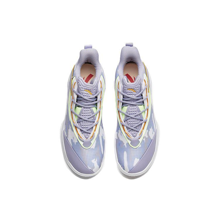 Anta Shield 2 Basketball Shoes Men Sneakers Purple White Yellow 112211612-2