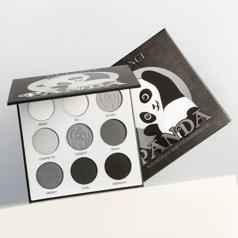 DE'LANCI - 9 Farben Black Smoky Lidschattenpalette