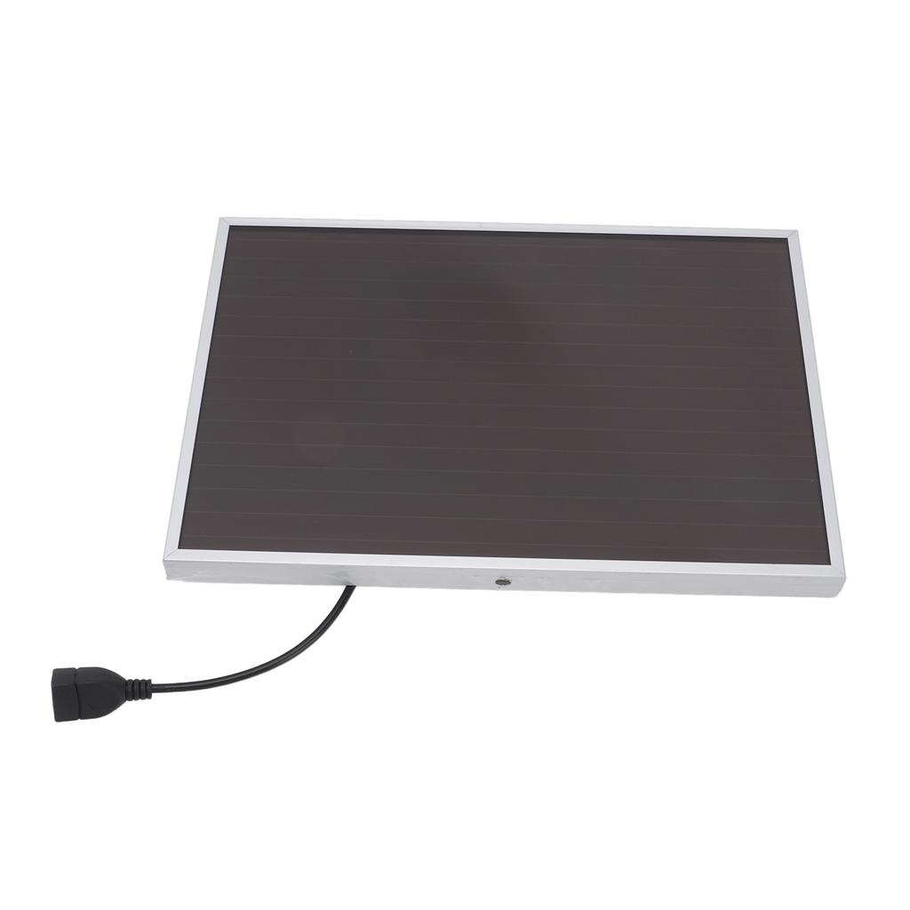 20W 12V Solar Panel Aluminum Frame Amorphous Silicon Panel High Temperature Resistant Fireproof USB