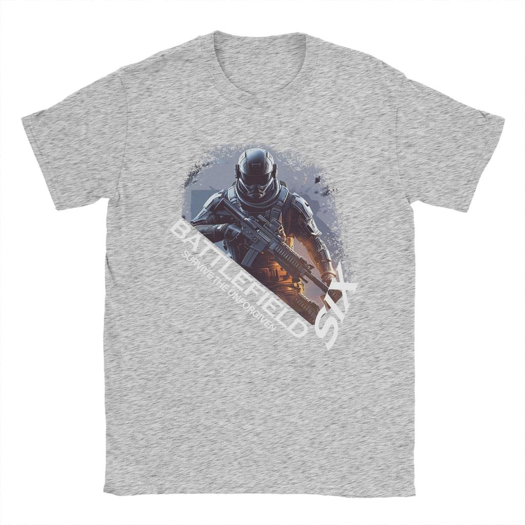 Herren Damen Schlachtfeld 6 Lustige Spiele BF6 T-Shirt Baumwolle Grafikdruck T-Shirts Oberbekleidung