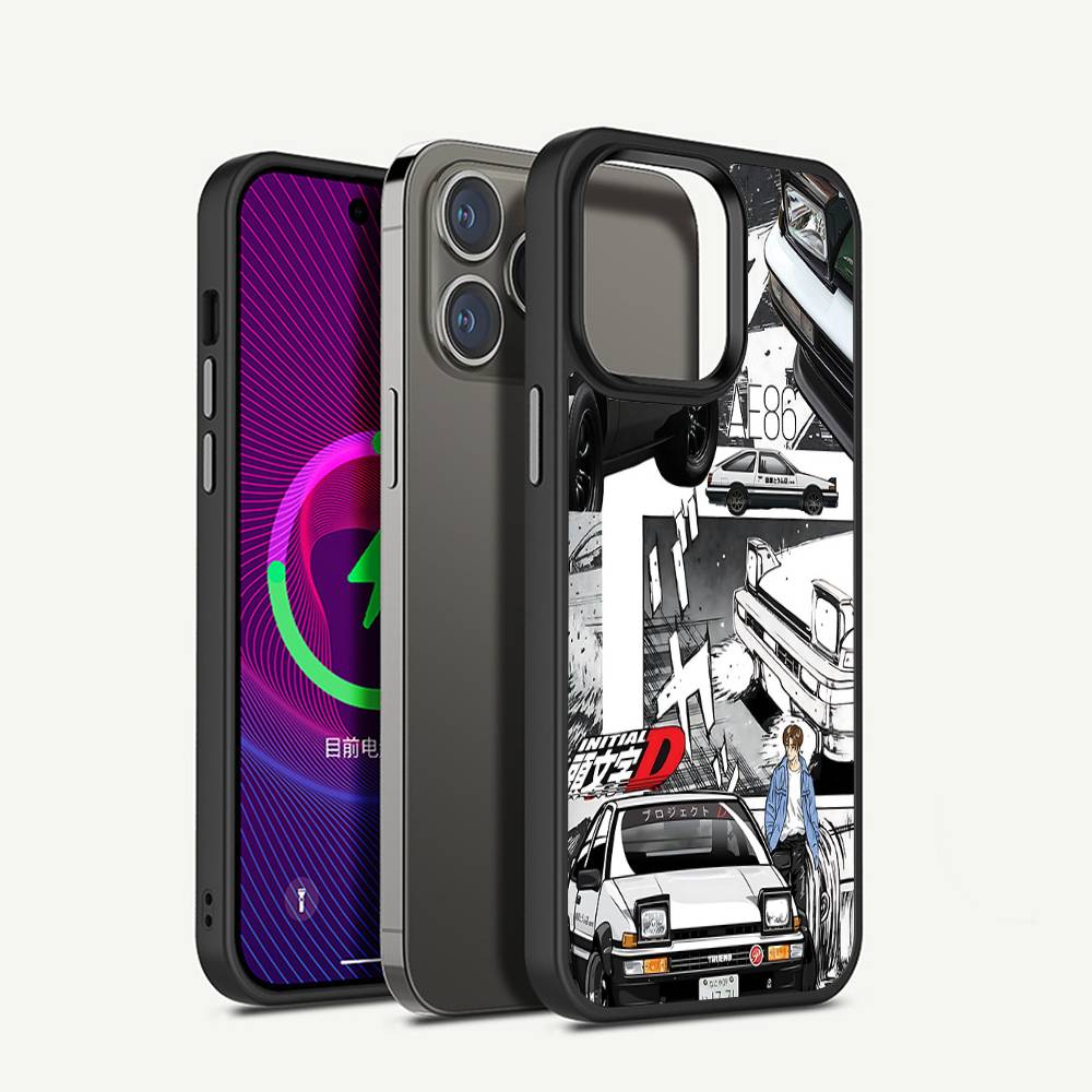 Road Racing Anime I-Initial D Phone Case For IPhone 17 16 15 14 13 12 11 Pro Max For Magsafe Wireless Charger Cover