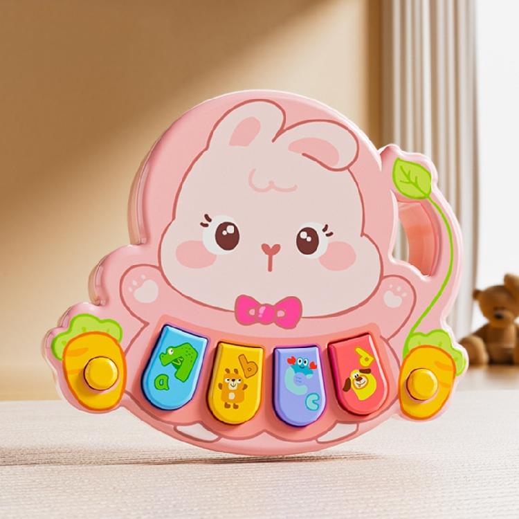 Baby erstes Klavierspielzeug Cartoon Lerninstrument ABS Sicheres Material Multifunktionale Musikmodi Leichtes reisefreundliches Design