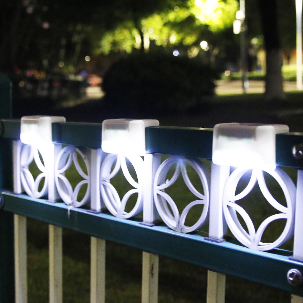 1pc LED Solar Path Stair Lights IP65 Waterproof Outdoor Garden Yard Fence Wall Lamp Staircase Night Light