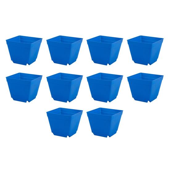 10Pcs Quadrado Vaso de Plantas Viveiro Transplante Plantador Recipiente Cesta de Jardim