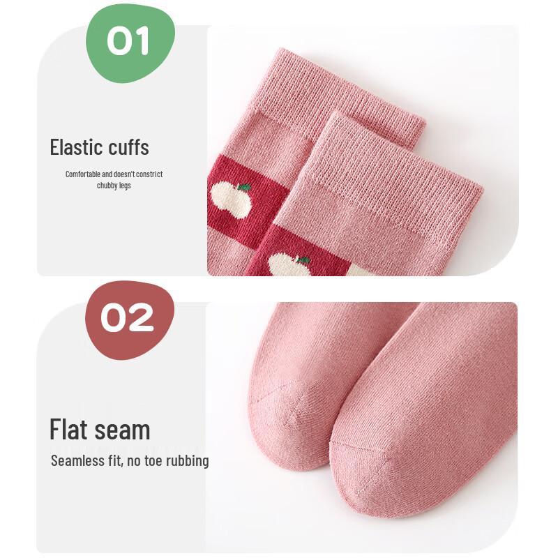 Girls' Cartoon Thick Cotton Mid-Calf Socks