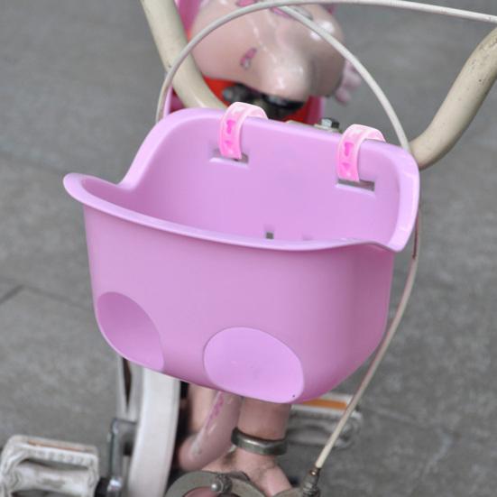 Kids Bicycle Doll Seat Basket with Adjustable Strap Toddlers Boys Girls 12/14/16-inch Bike Doll Carrier Storage Front Basket Bike Accessories