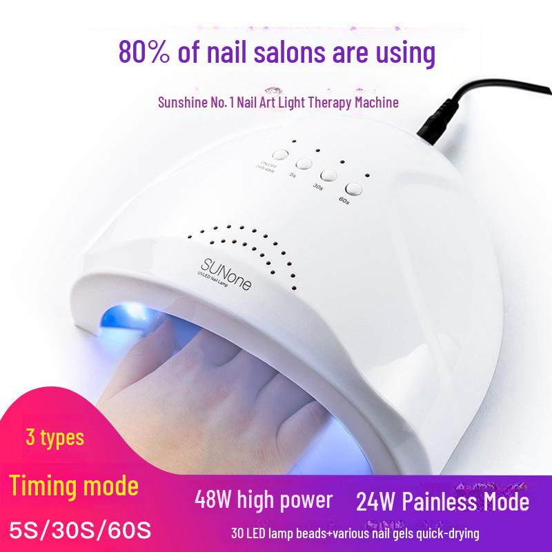 

Sunone 48W LED Nail Lamp: Quick-Dry Phototherapy Dryer for Nail Salons