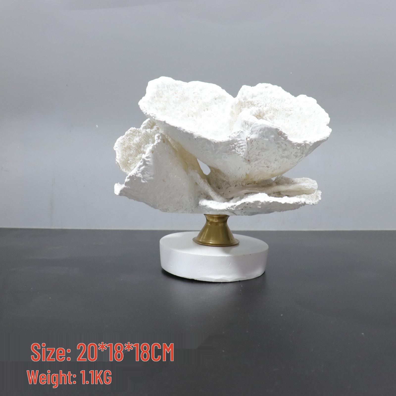 Nordic Coral Ornament: Modern Luxury Decor for Home or Hotel