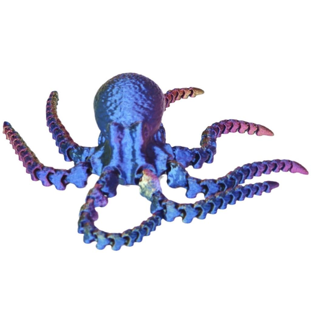 Mythos Creature Collectible-3D Printed Cthulhu Octopus with Articulated Tentacles Poseable Aquarium Decor & Gift for Horror Fans